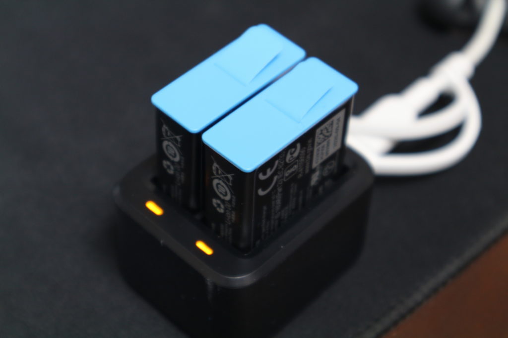 茄子紺 GoPro Hero9,10用デュアルバッテリーチャージャーとスペアバッテリー 通販