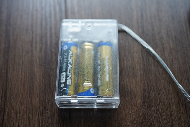 乾電池タイプのテープライトです
